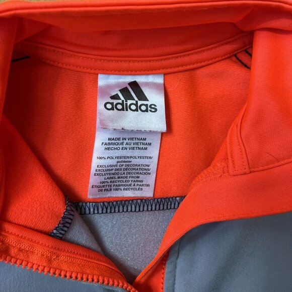 Adidas 2T Blue, Grey and Orange Track Jacket - Picture 4 of 5